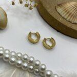 گوشواره حلقه ای کوچک طلایی