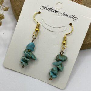 گوشواره فیروزه ای آبی