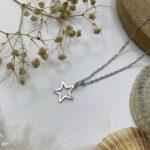 گردنبند دخترانه مدل ستاره استیل رنگ ثابت